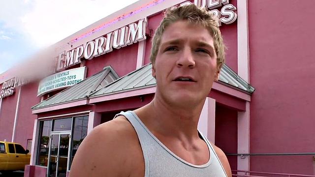 Real straight jock gloryhole gets bj before cumming in mouth