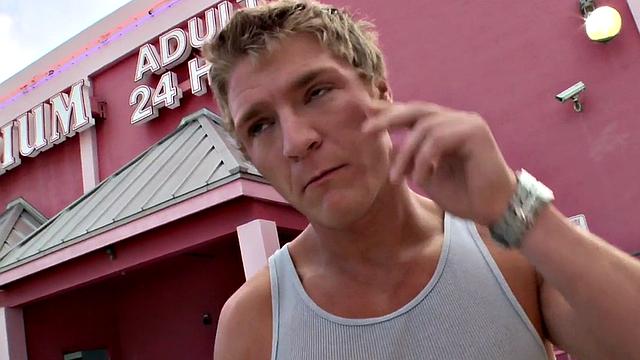 Real straight jock gloryhole gets bj before cumming in mouth