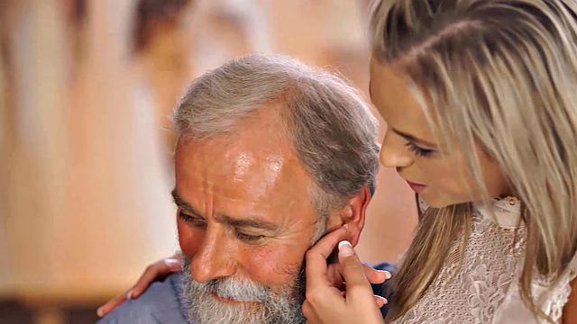 OLD4K. Czech girl cant endure carnal desires and has sex with old man