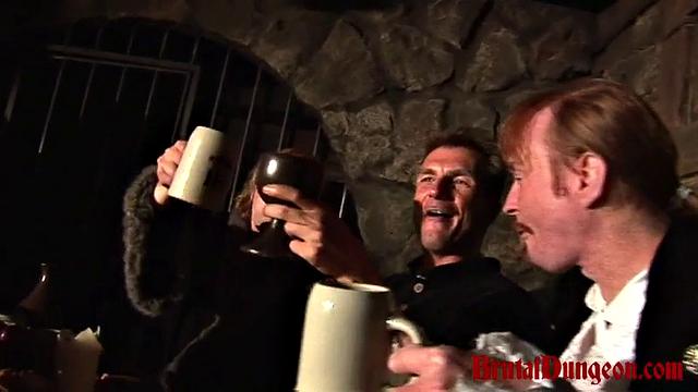 Blond Magda Endures Extreme Food Play & BDSM Gang Bang