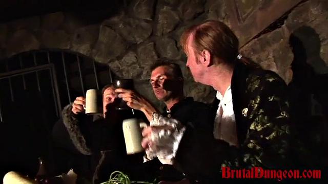 Blond Magda Endures Extreme Food Play & BDSM Gang Bang