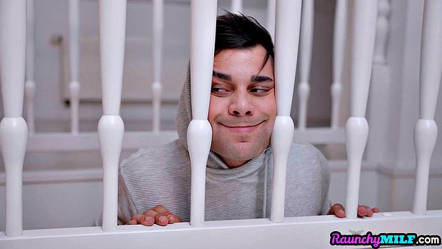 Busty cougar riding her lover