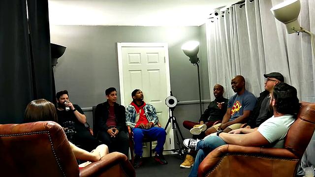 GangbangCreampie - Smokin Hot Brunette Babe Joins A Gangbang And Gets Anal Creampie