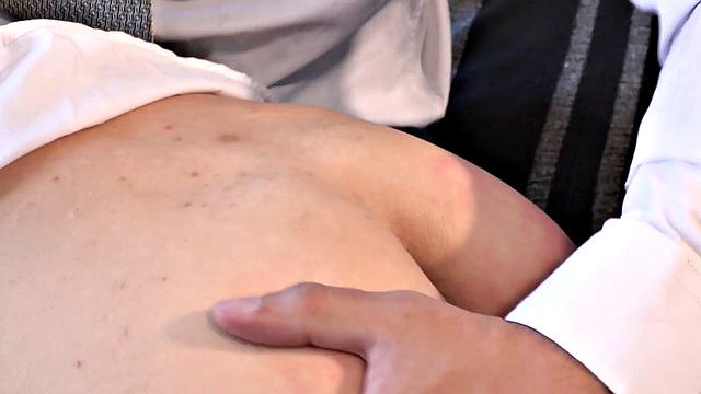 Dominant gaydaddy spanks twink for bad grades