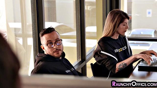 busty office MILF pussysmashed