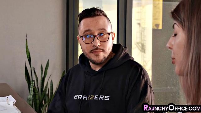 busty office MILF pussysmashed