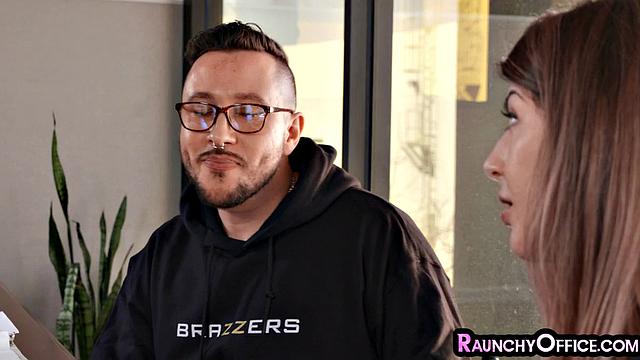 busty office MILF pussysmashed