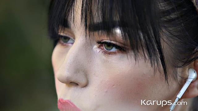 Karly Baker takes a thick cock and can't hold back her moans