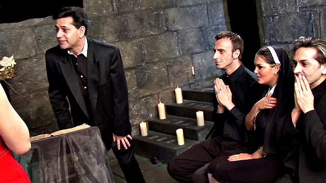 Turning Service into Big Tits Orgy