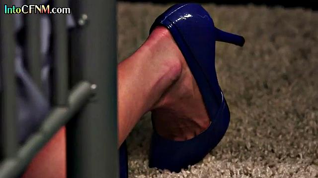 Big-titted CFNM babes jerking off their lover