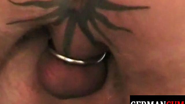 Cocksucking stud breeds German jock until creampie