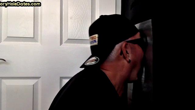 Gloryhole DILF spoils cock in homemade blowjob fun