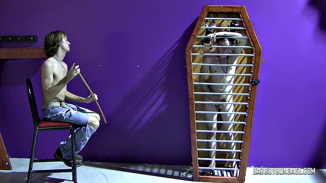 Twink Boy Denied Cum in Cage - Thomas White & Kayden Winters