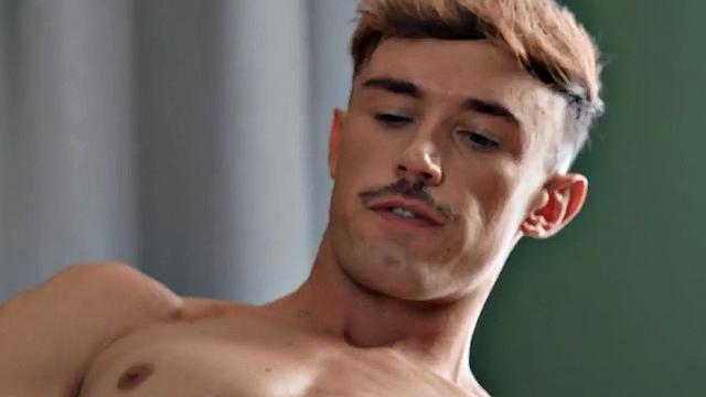 Amateur eager jock fucks greedy asshole at home