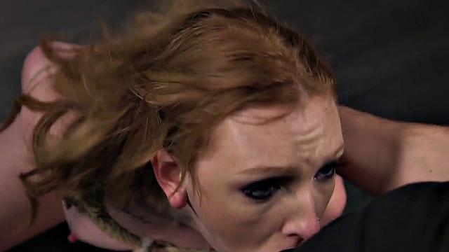 BDSM 21yo sub throatfucked by her dom master
