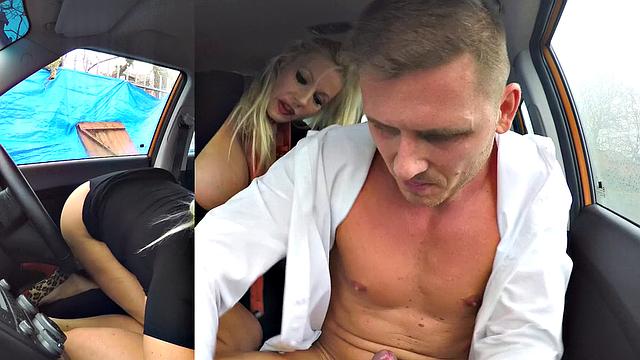 Blonde MILF with huge tits gets creampied after a wild cowgirl ride