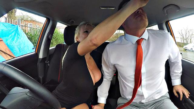 Blonde MILF with huge tits gets creampied after a wild cowgirl ride