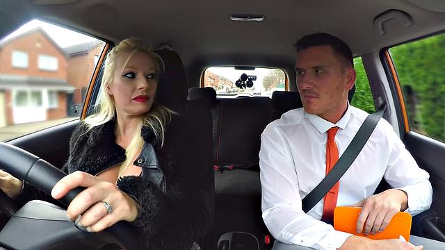 Blonde MILF with huge tits gets creampied after a wild cowgirl ride