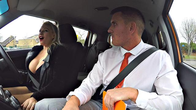 Blonde MILF with huge tits gets creampied after a wild cowgirl ride