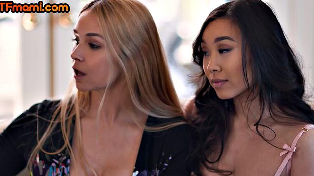 DTF MILF throatfucking in 3some with nympho couple