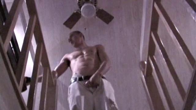 Looking buff, like he's been working out and taking care of himself, Bradley tugs Shaw out through his fly before dropping his pants and boxers. As usual, Bradley easily gets Shaw hard and shows off his well-oiled dick.