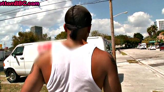 Black thug picked up and banged in public for money