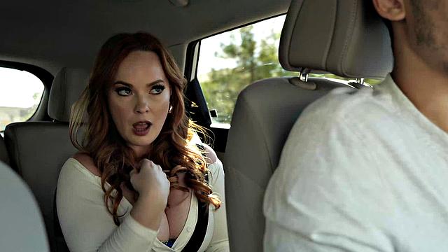 Summer Hart takes advantage of her driver when she persuades him into helping with a task at her home