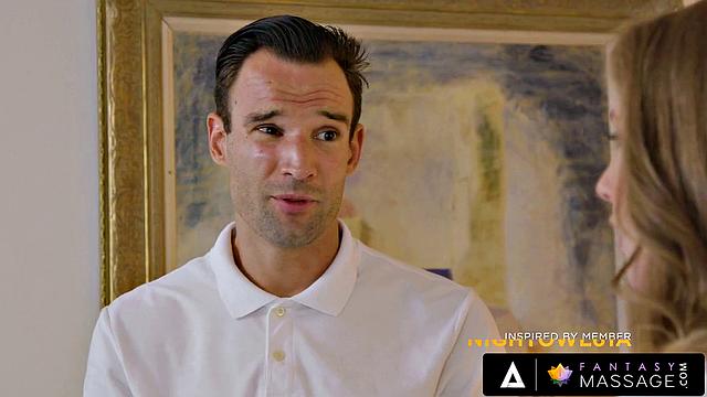 FANTASY MASSAGE - Hot Massage Ignites Between Masseur And His Sexy Ex Lena Paul