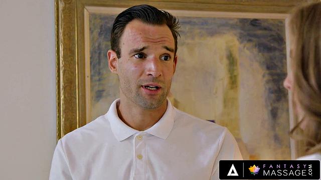 FANTASY MASSAGE - Hot Massage Ignites Between Masseur And His Sexy Ex Lena Paul