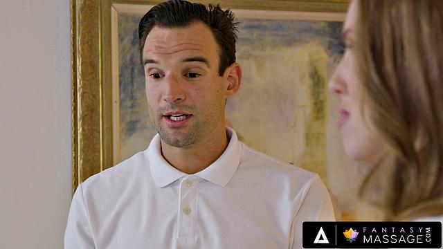 FANTASY MASSAGE - Hot Massage Ignites Between Masseur And His Sexy Ex Lena Paul