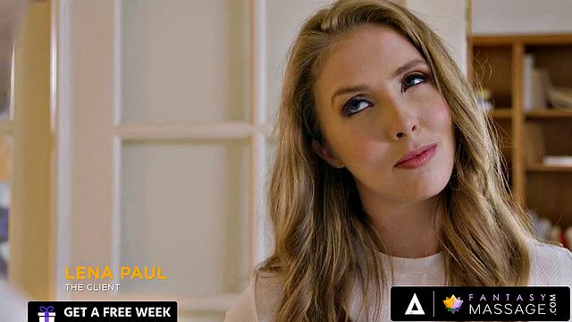 FANTASY MASSAGE - Hot Massage Ignites Between Masseur And His Sexy Ex Lena Paul