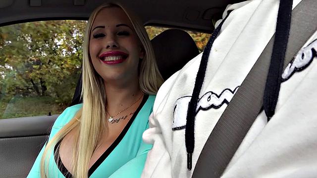 Blonde Housewife's Huge Tits