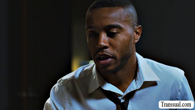 Comforting my TS boss by fucking her big ass