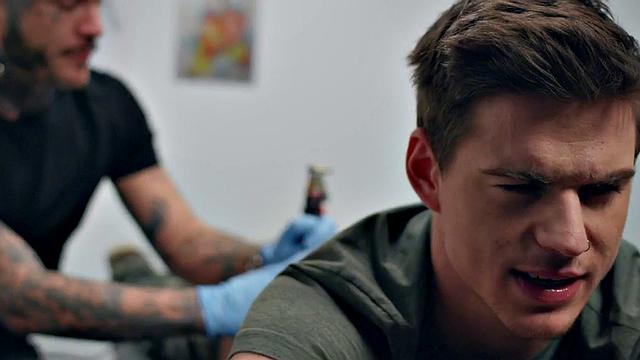 Bottom stud drilled by tattoo and piercing artist