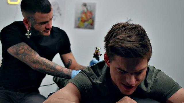 Bottom stud drilled by tattoo and piercing artist