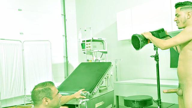 Mesmerized crossdresser barebacked in infirmary