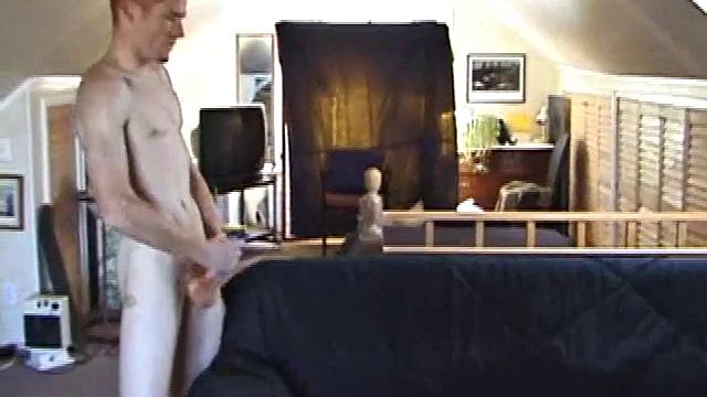 Tristan Stroking Cock