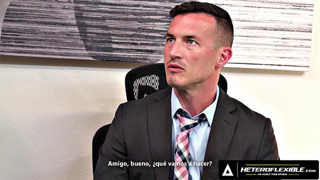 HETEROFLEXIBLE - Derek Kage Fucks Coworker Cristiano After Caught Jerking Off