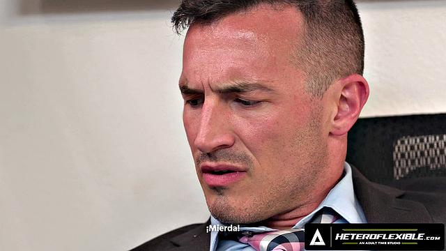 HETEROFLEXIBLE - Derek Kage Fucks Coworker Cristiano After Caught Jerking Off