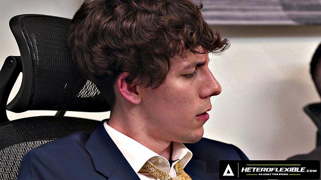 HETEROFLEXIBLE - Derek Kage Fucks Coworker Cristiano After Caught Jerking Off