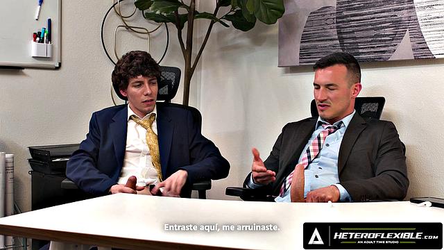 HETEROFLEXIBLE - Derek Kage Fucks Coworker Cristiano After Caught Jerking Off
