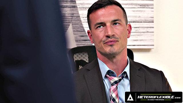 HETEROFLEXIBLE - Derek Kage Fucks Coworker Cristiano After Caught Jerking Off