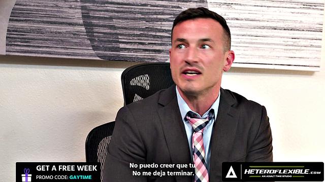 HETEROFLEXIBLE - Derek Kage Fucks Coworker Cristiano After Caught Jerking Off