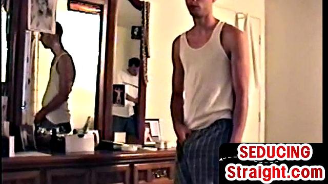 Real amateur hairy cock stud gets sucked by gay