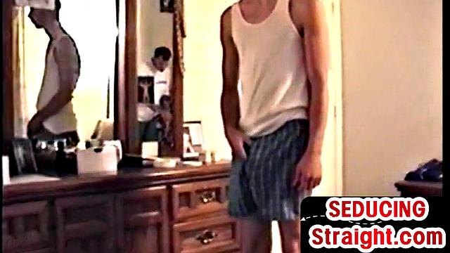 Real amateur hairy cock stud gets sucked by gay