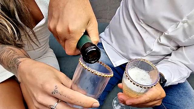 Birthday oiled TS with big inked booty barebacked as a gift