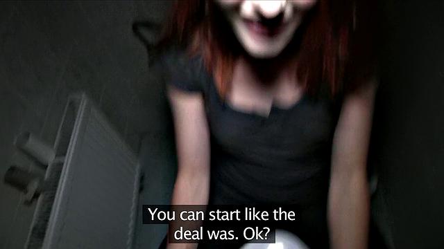 Spanish Redhead Gives Stranger A Ride On Her Bubble Butt - POV