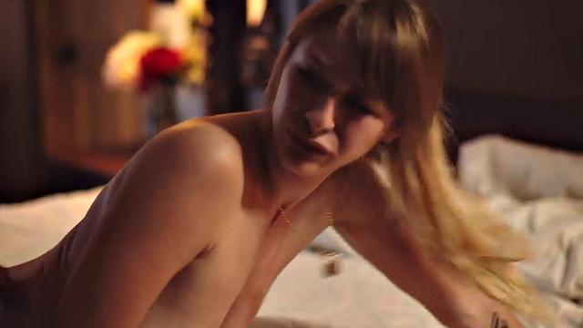 Cockriding busty babe fucked in wet pussy