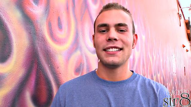 Naughty straight guy sucked in gloryhole