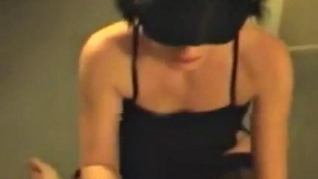 Blindfolded Wife Gets Great Facial After Blowjob